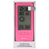 Technoline WS 6715 - Wetterstation rosa mit Vorhersage von Wettersituationen