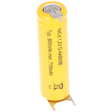 AccuCell Flat Top NiCd Akku 1,2V 780mAh / AA Lötfahne 3-er Print + / -