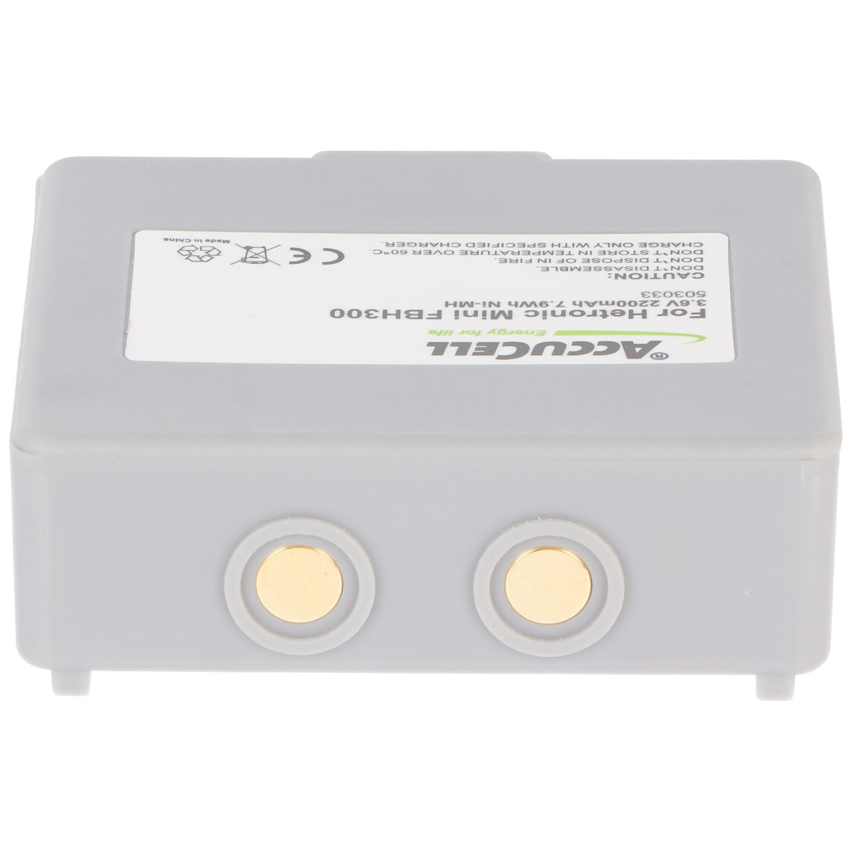 AccuCell Akku passend für Hetronic NM13HA Akku 68300990, 68300600, 68300950, FBH300, RHE3620KG 3,6 Volt 2000-2200mAh
