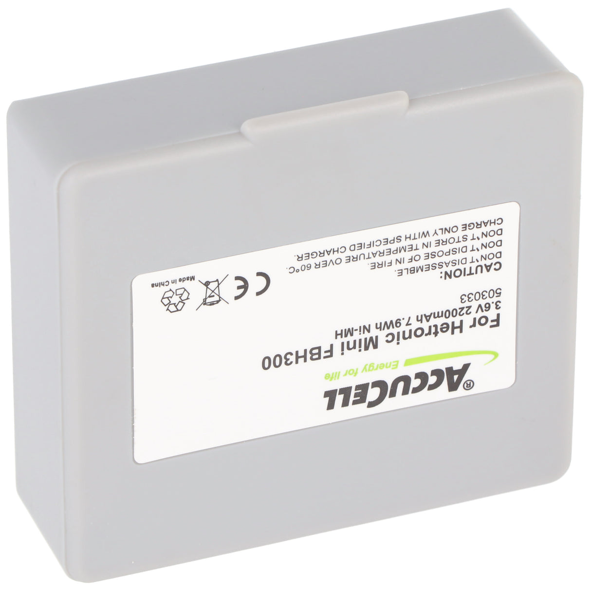 AccuCell Akku passend für Hetronic NM13HA Akku 68300990, 68300600, 68300950, FBH300, RHE3620KG 3,6 Volt 2000-2200mAh
