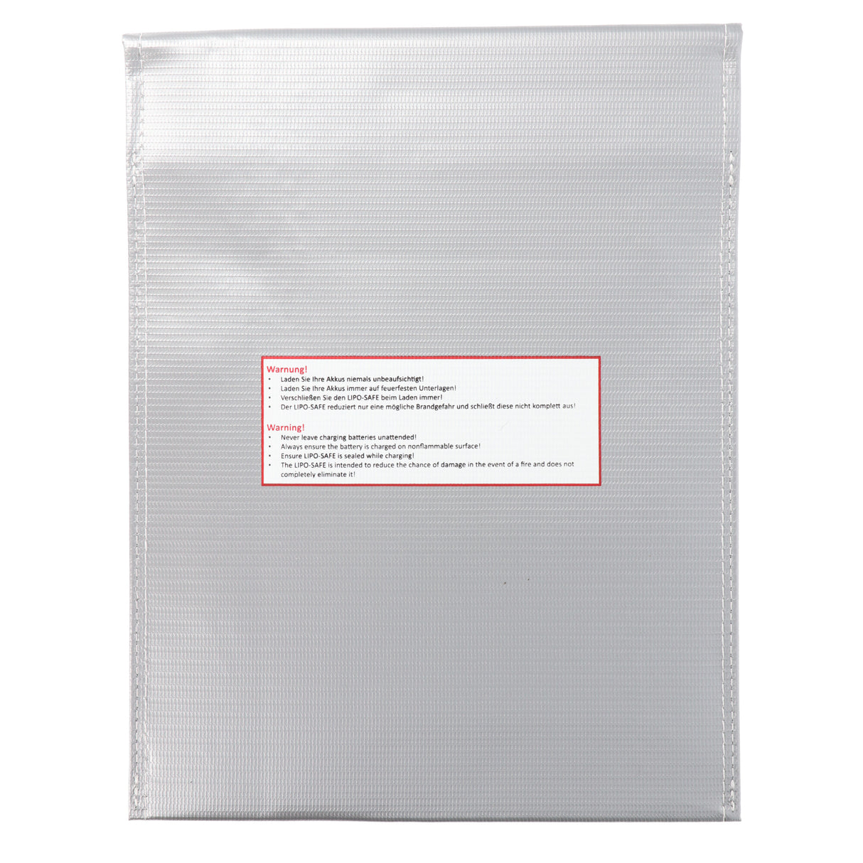 AccuCell LIPO-SAFE Lipo Schutzbeutel klein, Lipos sicher aufbewahren! 23x18cm Silber 120gramm, Lipo Guard