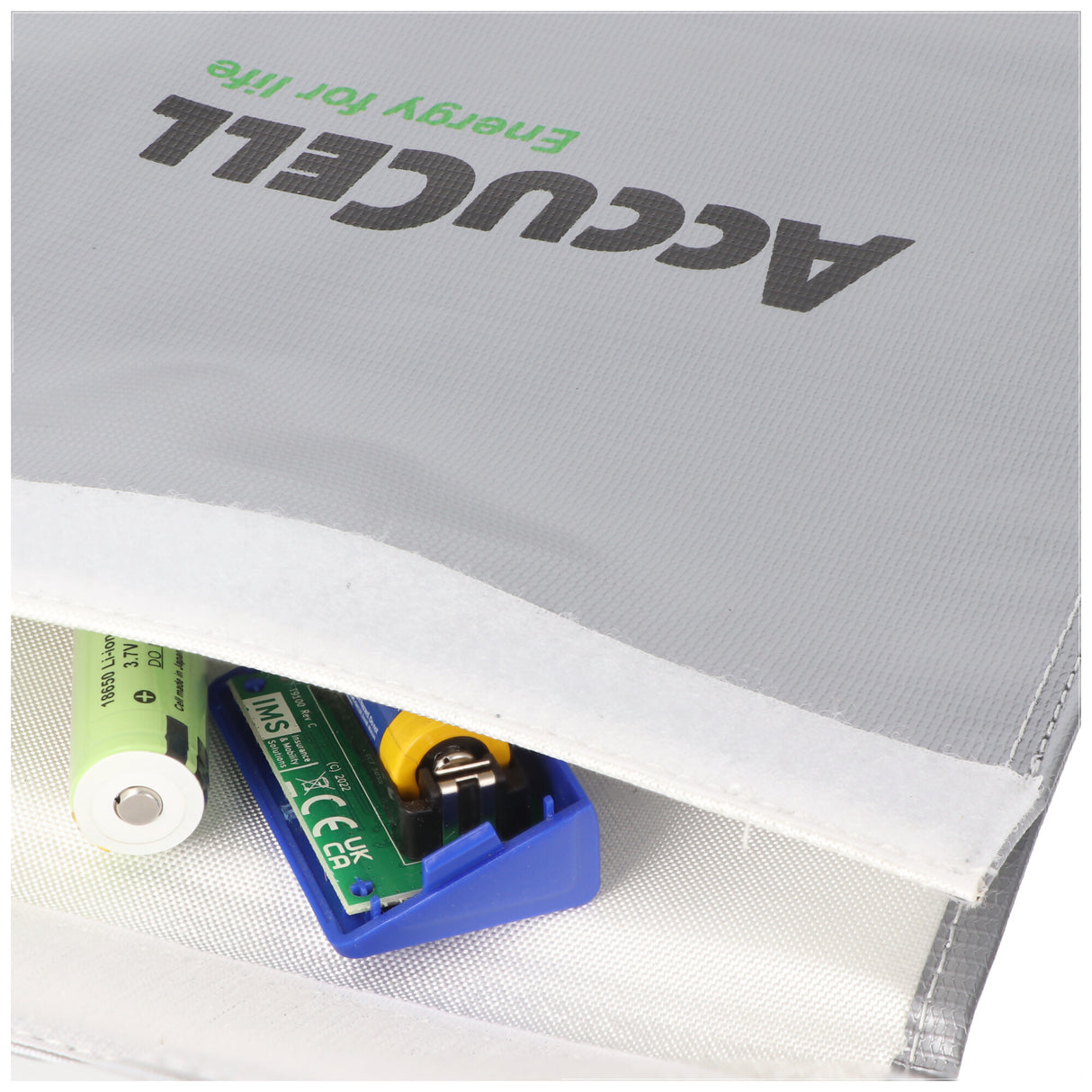 AccuCell LIPO-SAFE Lipo Schutzbeutel klein, Lipos sicher aufbewahren! 23x18cm Silber 120gramm, Lipo Guard