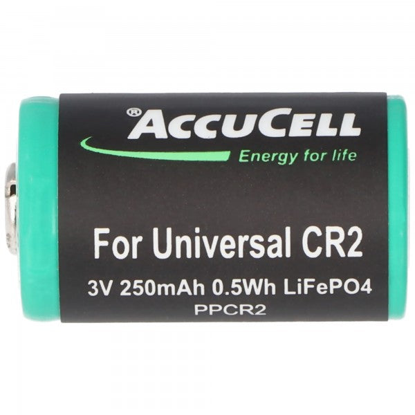 AccuCell CR2 Akku Li-Ion, CR-2 Akku Li-Ion 3 Volt 250mAh Neu Li-FePo4 3.0V