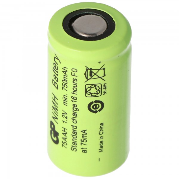 GP Batteries Akku 2/3AA NiMH-Akku ohne Lötfahne, ca. 14x29mm