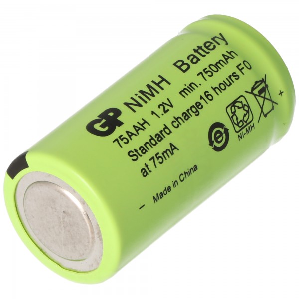GP Batteries Akku 2/3AA NiMH-Akku ohne Lötfahne, ca. 14x29mm