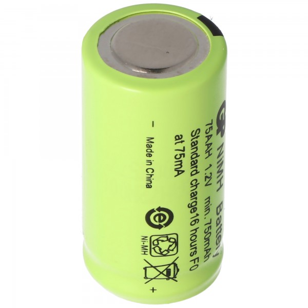 GP Batteries Akku 2/3AA NiMH-Akku ohne Lötfahne, ca. 14x29mm