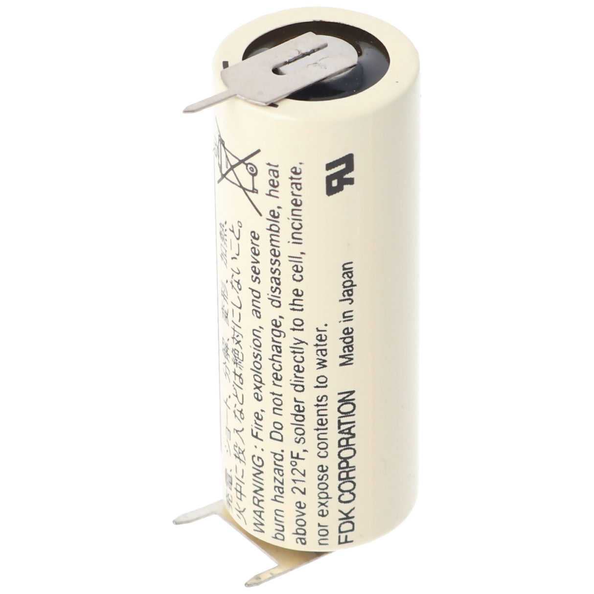 Sanyo CR17450SE 3V 2500mAh Size A 3er Print Lötfahnen Lithium Batterie