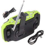 AccuCell Solar-Dynamo-Koffer-Radio mit LED-Taschenlampe, keine Batterien erforderlich