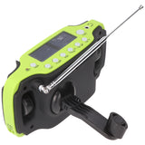AccuCell Solar-Dynamo-Koffer-Radio mit LED-Taschenlampe, keine Batterien erforderlich