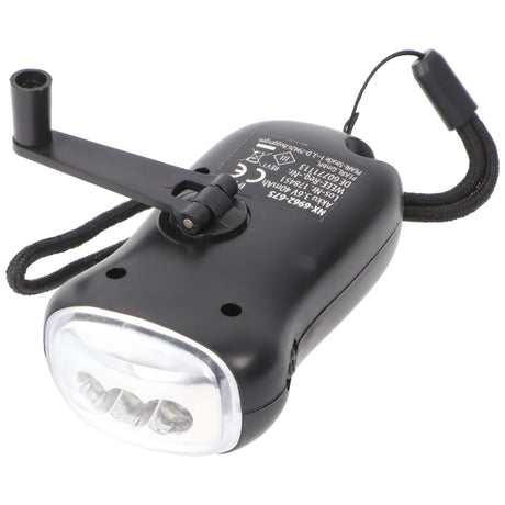 AccuCell Dynamo Taschenlampe mit 3 LED, mit Ladekurbel, mit Solarladefunktion