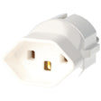 AccuCell Schweiz-Adapter weiss von schweizer Stecker auf Schukokupplun