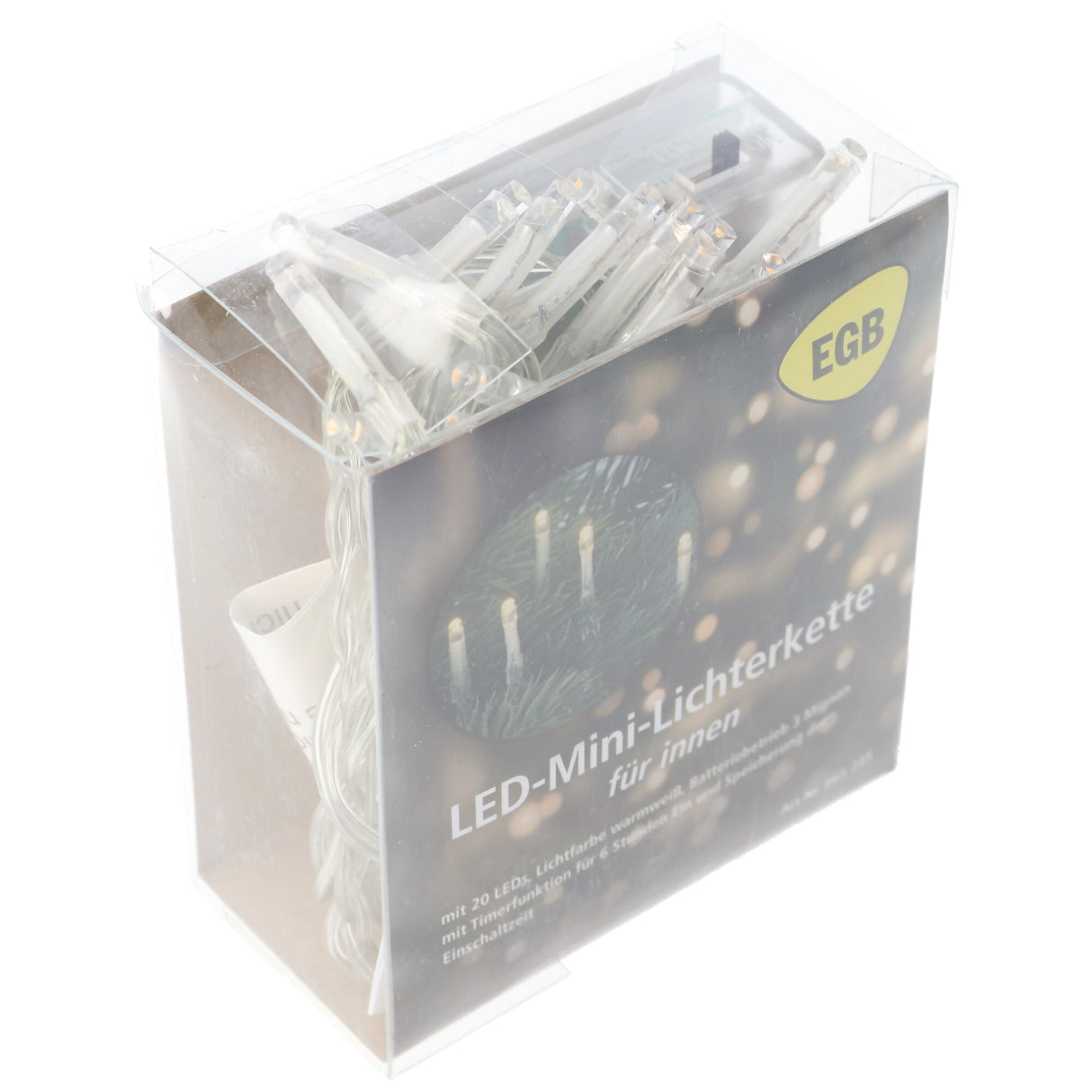 EGB LED-Mini-Lichterkette 20 flg. Batteriebetrieb mit Timer