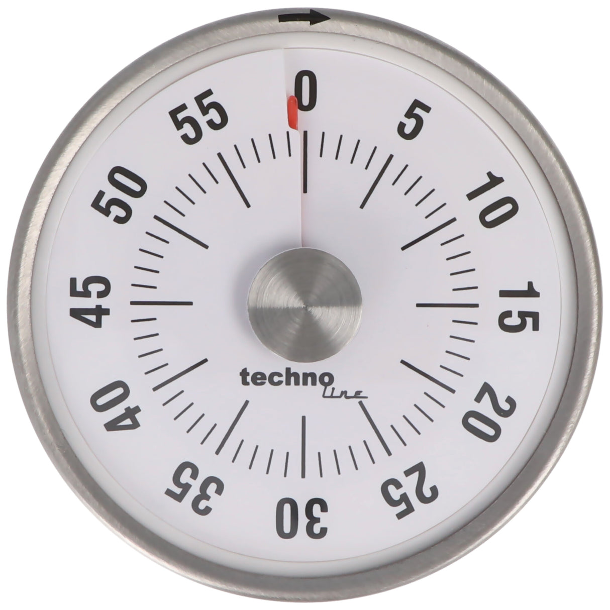 Technoline Kurzzeitwecker Analog Silber im klassischen, runden Design