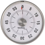 Technoline Kurzzeitwecker Analog Silber im klassischen, runden Design