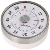 Technoline Kurzzeitwecker Analog Silber im klassischen, runden Design