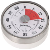 Technoline Kurzzeitwecker Analog Silber im klassischen, runden Design
