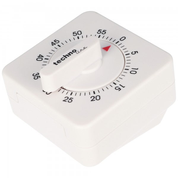 Technoline Kurzzeitwecker Analog weiß im klassischen Design
