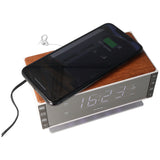 Technoline WT487 - moderner Radiowecker, kompatibel mit Qi-fähigen, mobilen Endgeräte (kabelloses Laden über induktive Ladefläche)