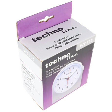 Technoline T 753 Funkwecker Silber Weckerzeiten 1 fluoreszierende Zeiger