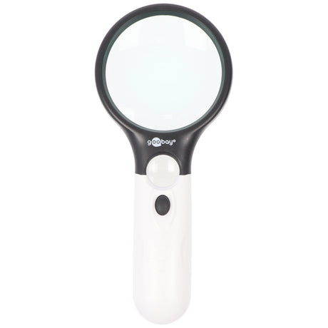 AccuCell LED-Leselupe mit LED-Beleuchtung, ideal für die Anzeige von feinen Details, Batterien im Lieferumfang nicht enthalten