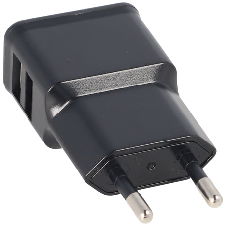 Goobay Dual USB-Ladegerät 2,4 A, 2x USB Ausgang, schwarz