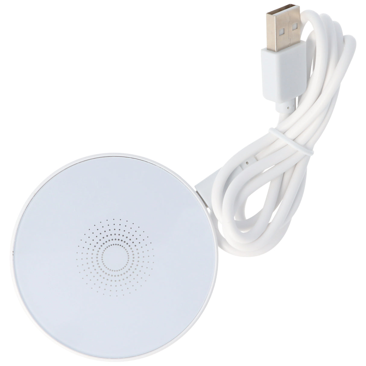AccuCell Induktionsladegerät für Qi-kompatible Handy, Smartphone und Endgeräte, weiß, Ladestrom 1A