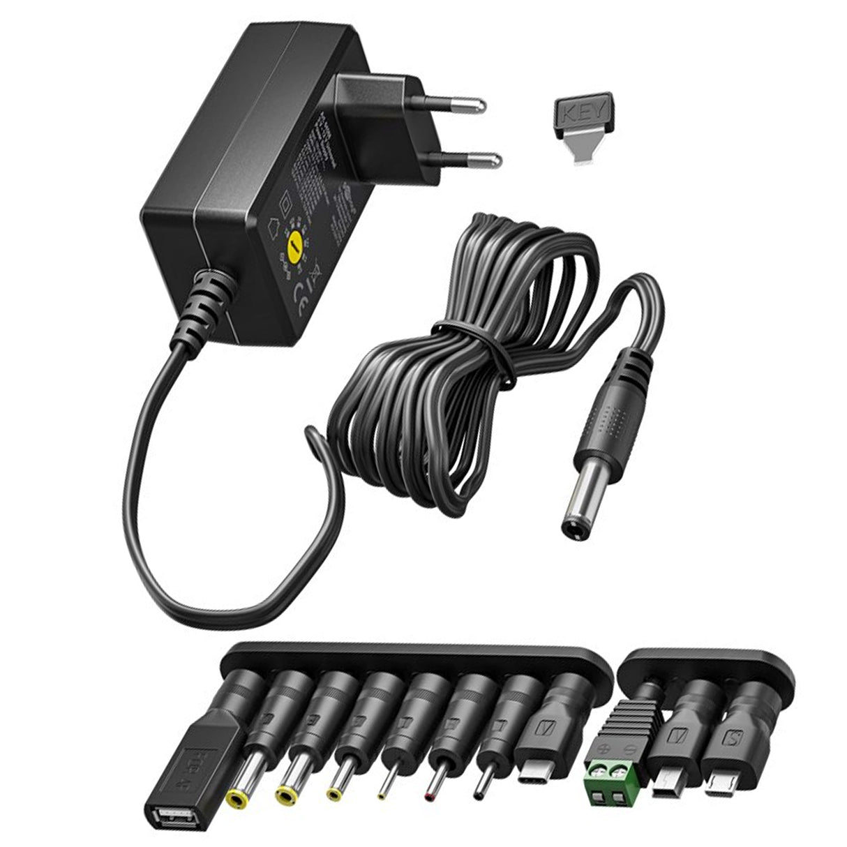 Goobay Universal-Netzteil 3 Volt bis 12 Volt, max. 3,6 W, inklusive 11 Adapter