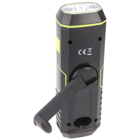 Xcell Dynamo Taschenlampe mit FM Radio, Alarm und Powerbank-Funktion, Anti-Blackout, aufladbare Notfall-Leuchte, 4in1 LED-Taschenlampe