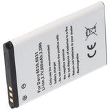 AccuCell Akku passend für Doro 6030, 6031, Li-Ion, 3,7V, 900mAh, 3,3Wh