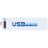 AccuCell Rundzelle 14500, AA, Li-ion, 1,5V, 1700mAh, 2,55Wh, mit USB-C Charging Port