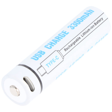 AccuCell Rundzelle 18650, Li-ion, 3,7V, 3300mAh, 12,2Wh, mit USB-C Charging Port