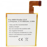 AccuCell Akku passend für Amazon Kindle 4, Kindle 4G, Kindle 5 und Kindle 6 Akku 515-1058-01 3,7 Volt min. 750mAh