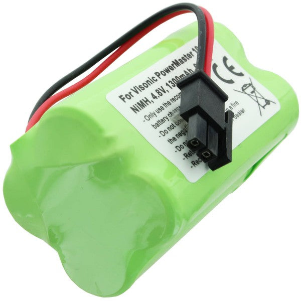 AccuCell Akku passend für Visonic PowerMaster 10 Akku-NiMH GP130AAM4YMX 4,8 Volt 1300mAh, max. 6,2Wh