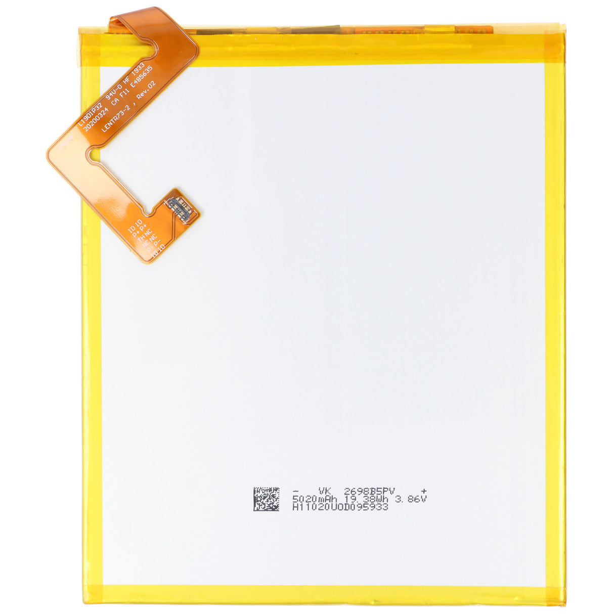 AccuCell Akku passend für Lenovo Tab M10 Plus, TB-X606F, Li-Polymer, 3,85V, 5000mAh, 19,2Wh