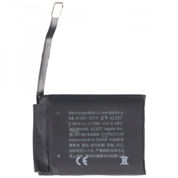 AccuCell Akku passend für Apple Watch 6 44mm, A2292, Li-Polymer, 3,85V, 303mAh, 1,2Wh, ohne Werkzeug