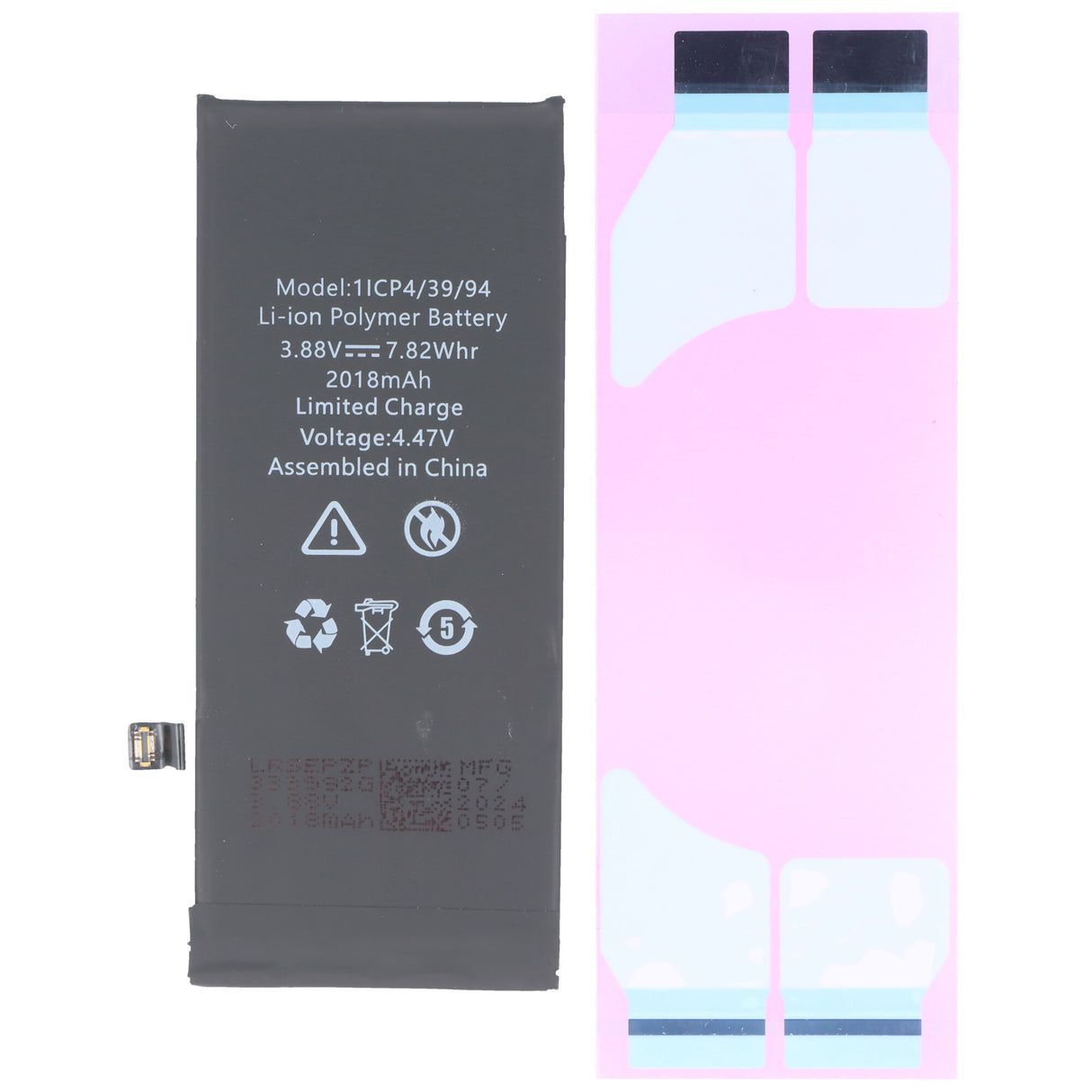 AccuCell Akku passend für Apple iPhone SE 2022, Li-Polymer, 3,88V, 2018mAh, 7,8Wh, w/o Werkzeuge