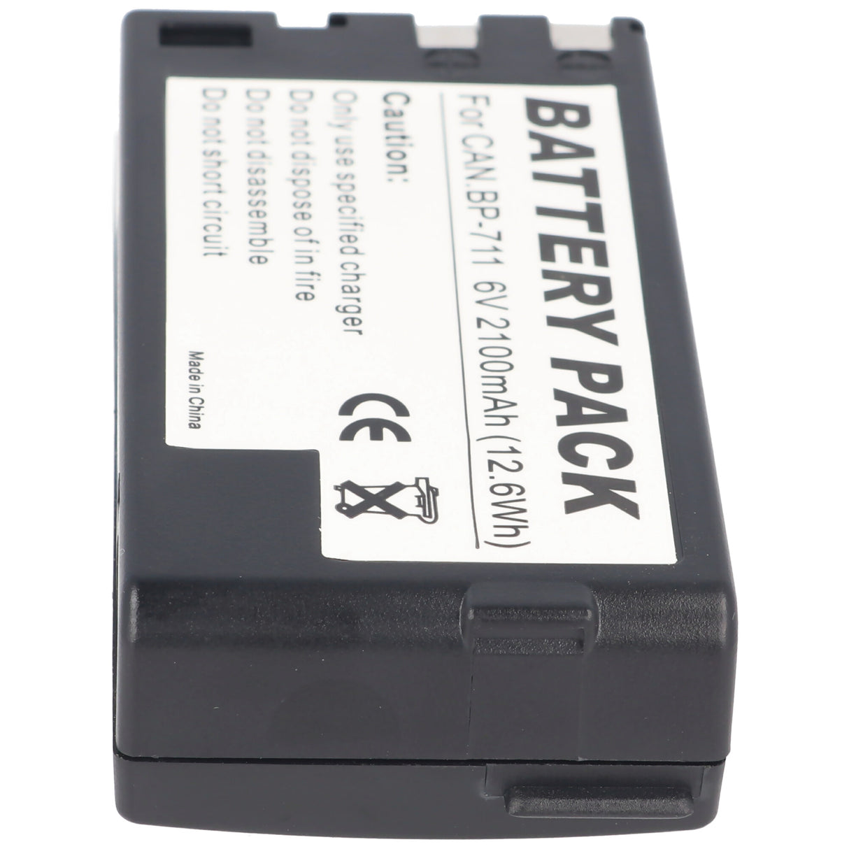 AccuCell Akku passend für Canon BP-711, BP-714, BP-726, 6 Volt 2100mAh