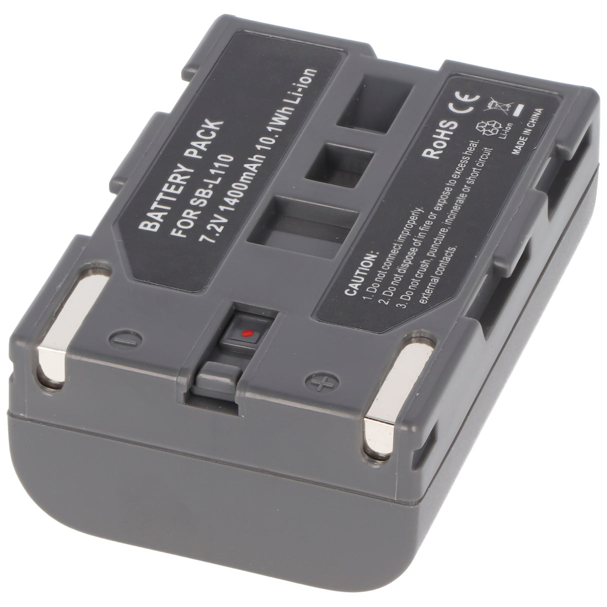 AccuCell Akku passend für Samsung SB-L110, SB-L70, schwarz