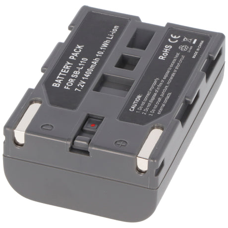 AccuCell Akku passend für Samsung SB-L110, SB-L70, schwarz