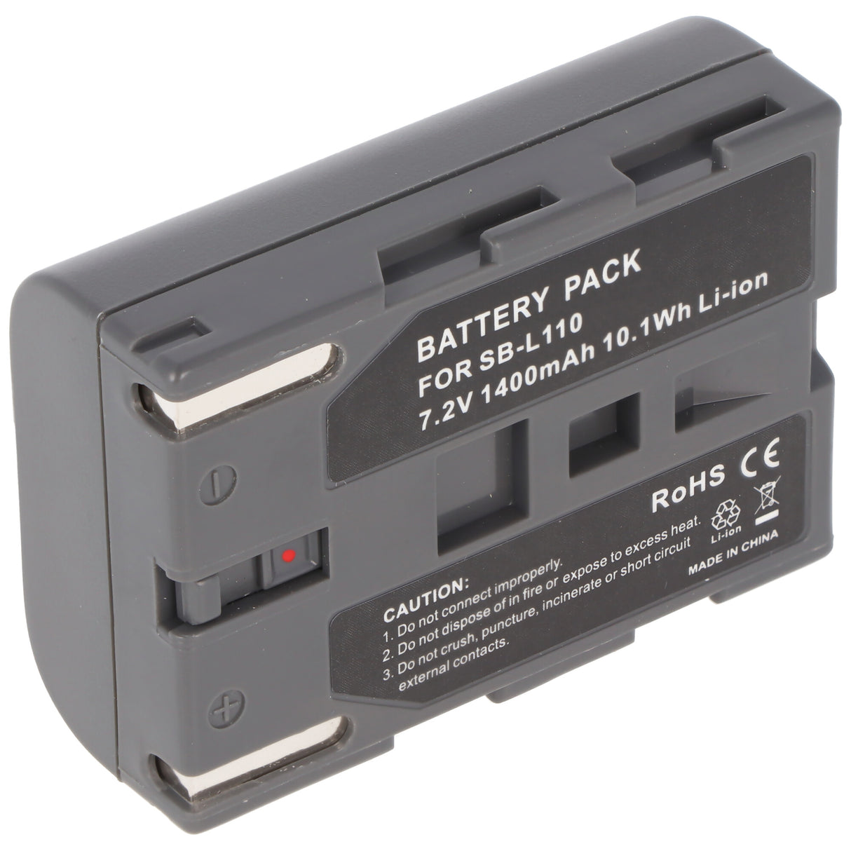 AccuCell Akku passend für Samsung SB-L110, SB-L70, schwarz