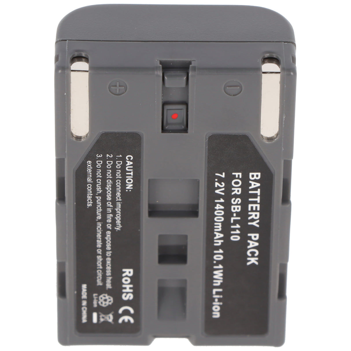 AccuCell Akku passend für Samsung SB-L110, SB-L70, schwarz