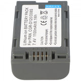 AccuCell Akku passend für Panasonic CGR-D120, CGR-D08S, DZ-BP16, VSB0418, CGP-D110, CGR-D08A/1B, CGR-D08SE/1B, DZ-BP14, CGR-D120E/1B, DZ-BP28, VW-VBD21, CGP-D320T1B, CGR-D08R, CGR-D120, DZ-BP14R, CGR-D120T, CG
