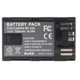 AccuCell Akku passend für CANON BP-A30 Li-Ion 14.4V 3350mAh