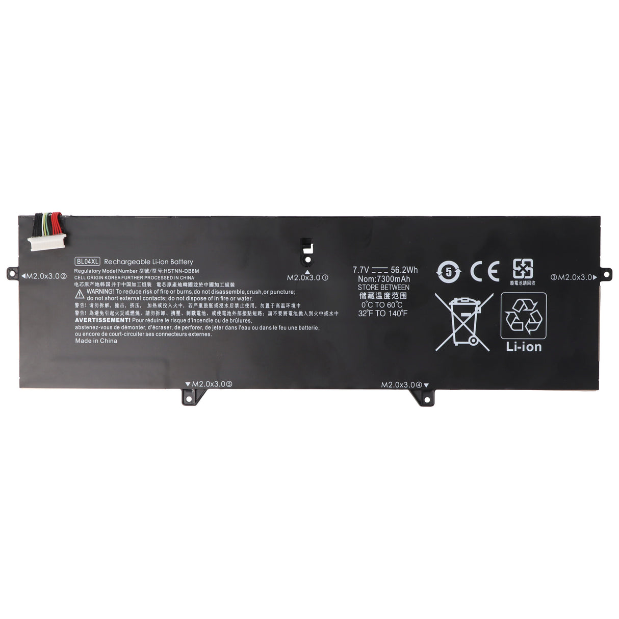 AccuCell Akku passend für HP EliteBook x360 1040 G5/G6, Li-Polymer, 7,7V, 7270mAh, 56Wh