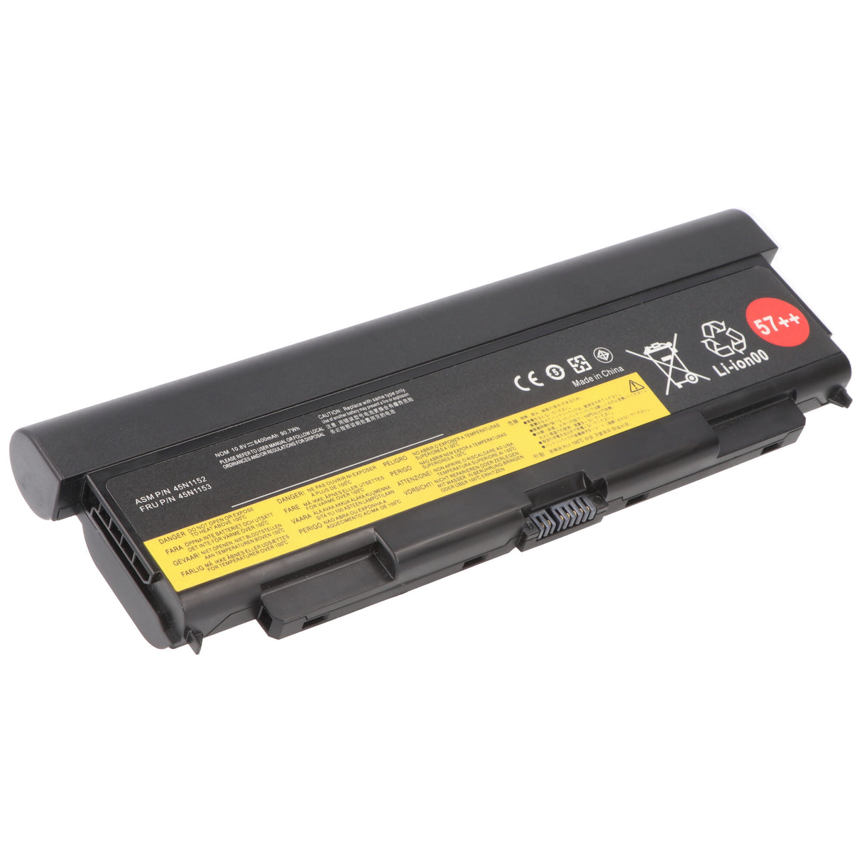 AccuCell Akku passend für Lenovo ThinkPad T440p, T540p, 57++, Li-ion, 11,1V, 7800mAh, 87Wh
