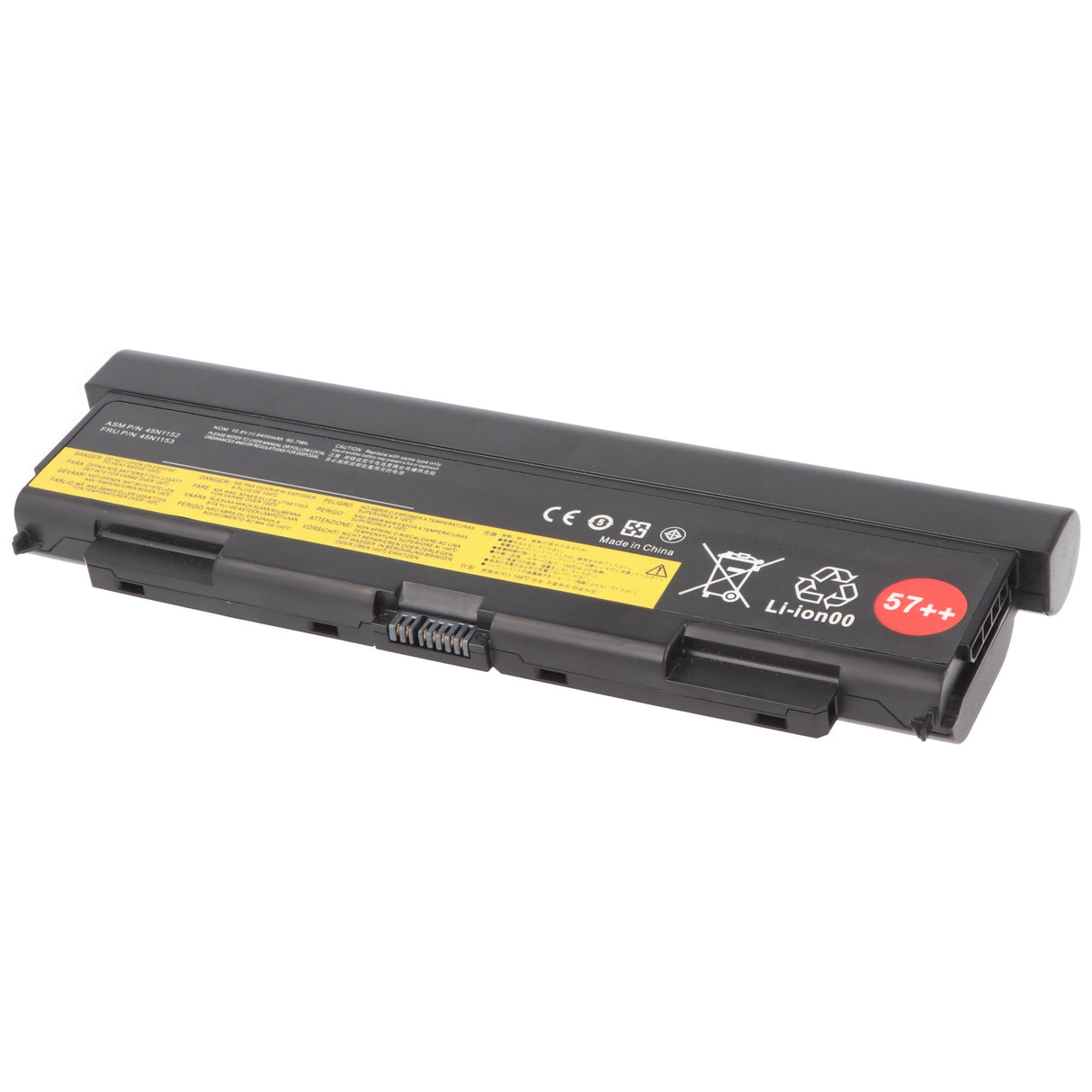 AccuCell Akku passend für Lenovo ThinkPad T440p, T540p, 57++, Li-ion, 11,1V, 7800mAh, 87Wh
