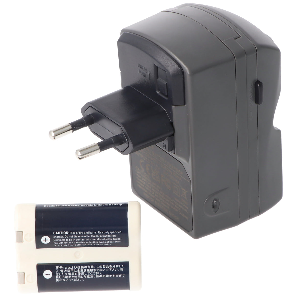 AccuCell Schnellladegerät 2CR5 PowerSet inklusive dem Li-Ion Akku 2CR5, 2CR5M, 2-CR5 M