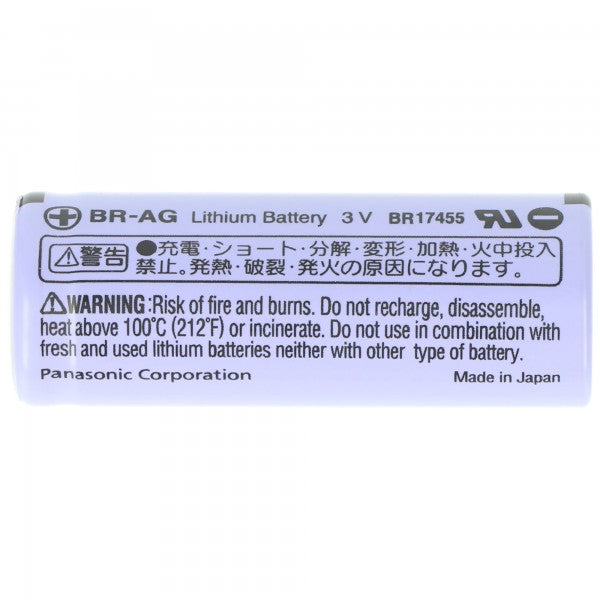 Panasonic Lithium 3V Batterie BR-AG Zelle Size A, BR17455, 2200mAh