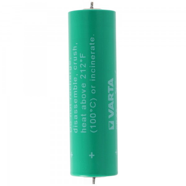 Varta CR AA Lithium Batterie mit Axial Draht passend für Wärmezähler