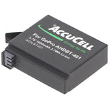 AccuCell Akku passend für GoPro Hero 4 Akku AHDBT-401, BT-401 mit 100mAh (kein original GoPro Artikel)